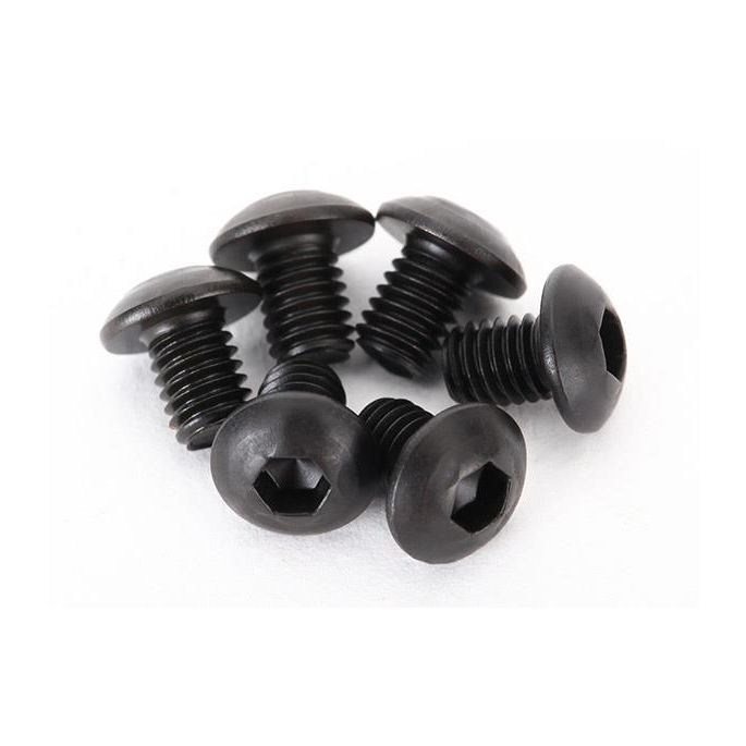 Screws, 3x4mm button-head machine (hex drive) (6)