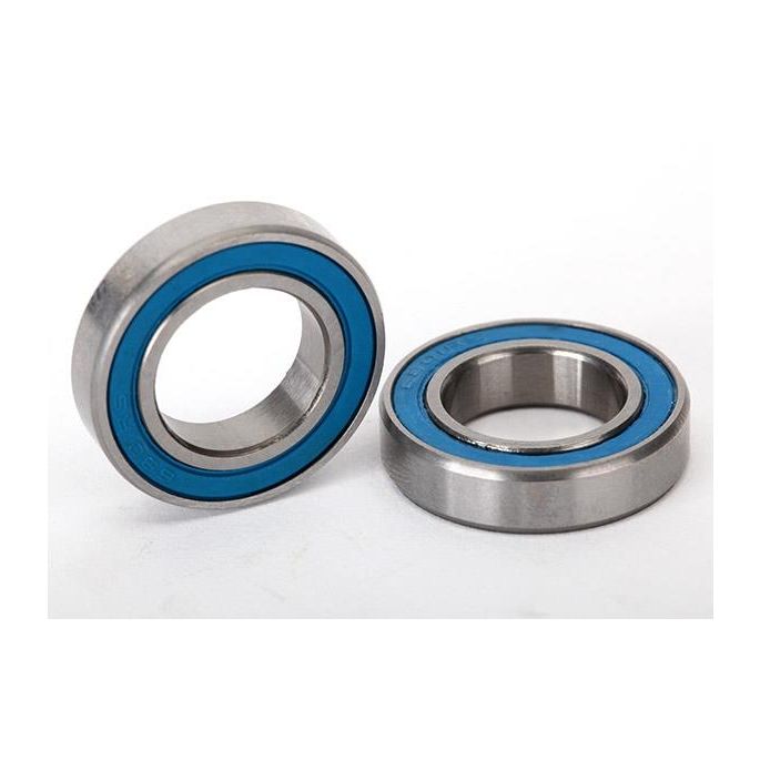 Ball bearings, blue rubber sealed (12x21x5mm) (2)