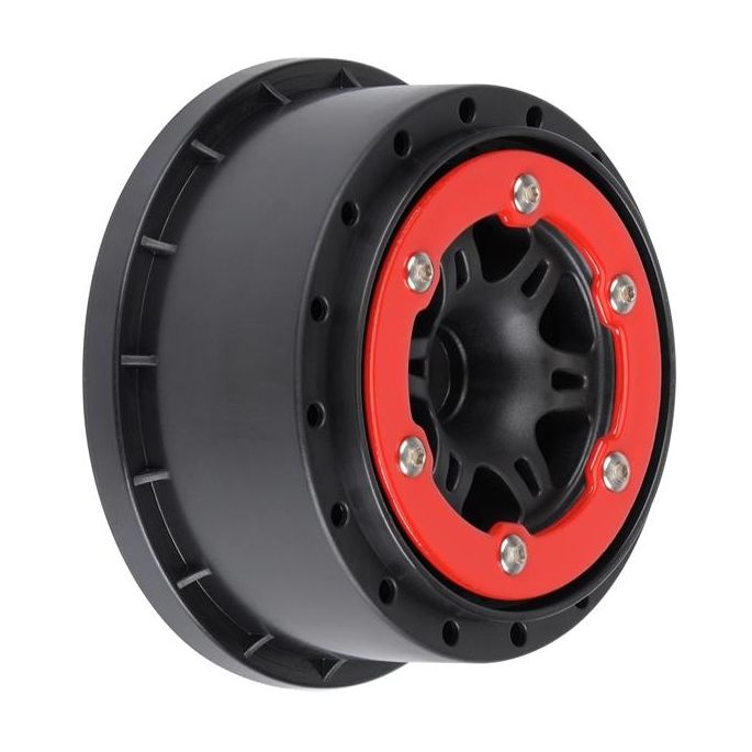 Split Six Red/Blk Bead-Loc Whls (2) Slash 2wd Front (PRO271404)