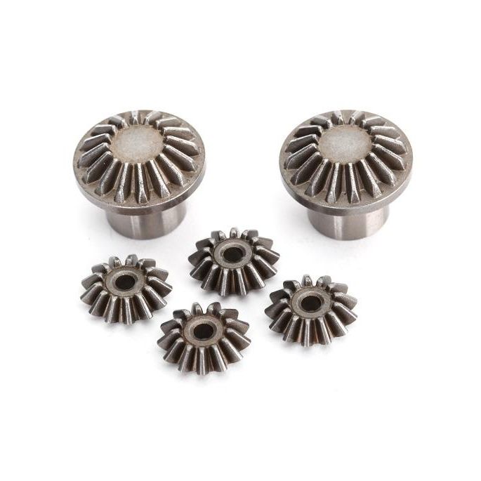 Gear set, differential (front) (output gears (2)/ spider gears (4))