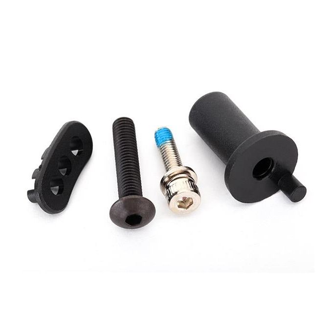 Motor mount hinge post/ 5x25mm BCS (1)/ 4x16mm CS with split and flat washer (1)