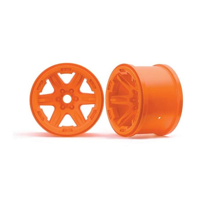 Wheels, 3.8' (orange) (2) (17mm splined)