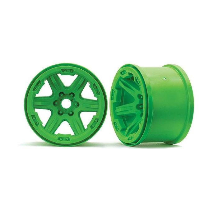 Wheels, 3.8' (green) (2) (17mm splined)