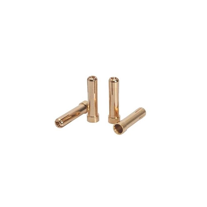 LRP 5mm to 4mm Gold Works Team adapter plug (4 pcs.), 65811