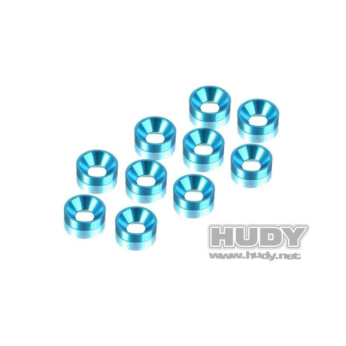 Alu Countersunk Shim - Blue (10), H296510-B