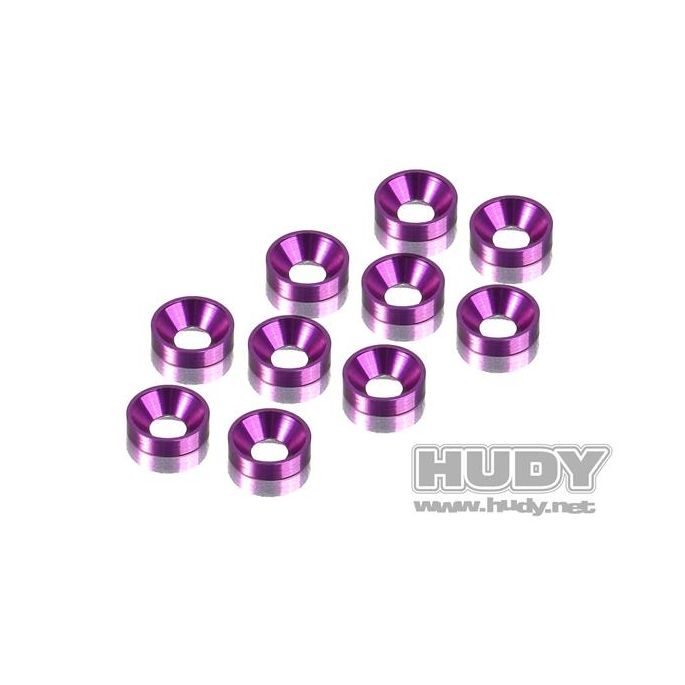 Alu Countersunk Shim - Violet (10), H296510-V