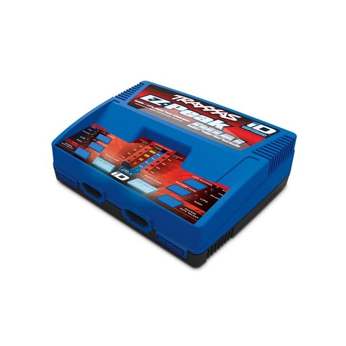 Charger, EZ-Peak Plus, 100W Duo LiPo/NiMH with iD Aut Bat EU NEW VERSION