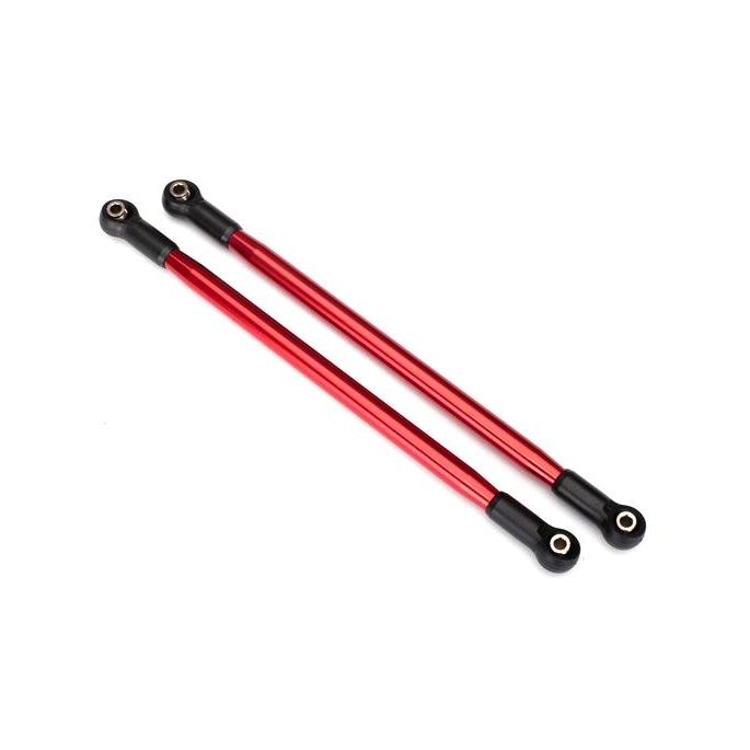 Suspension link, rear (upper) (aluminum, red-anodized) (10x206mm, center to cent