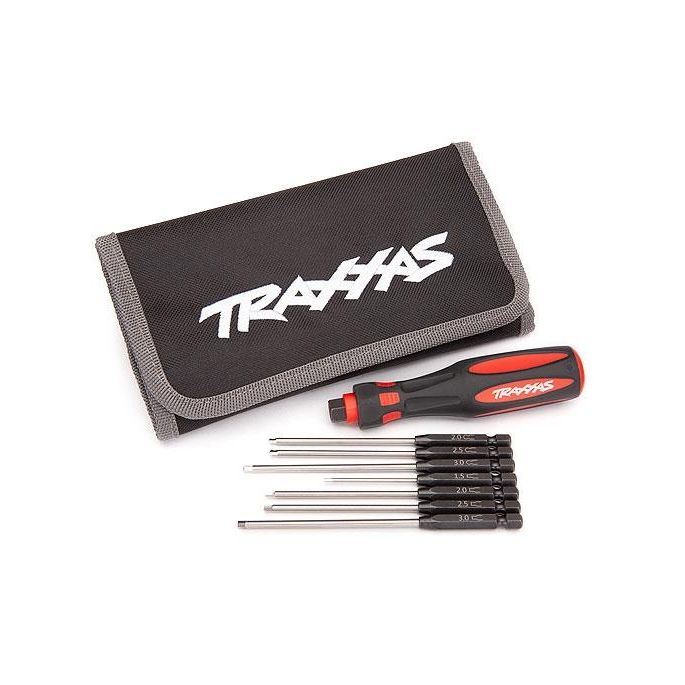 Traxxas Speed Bit Master Set, hex driver, 7-piece straight and ball end, include, TRX8711